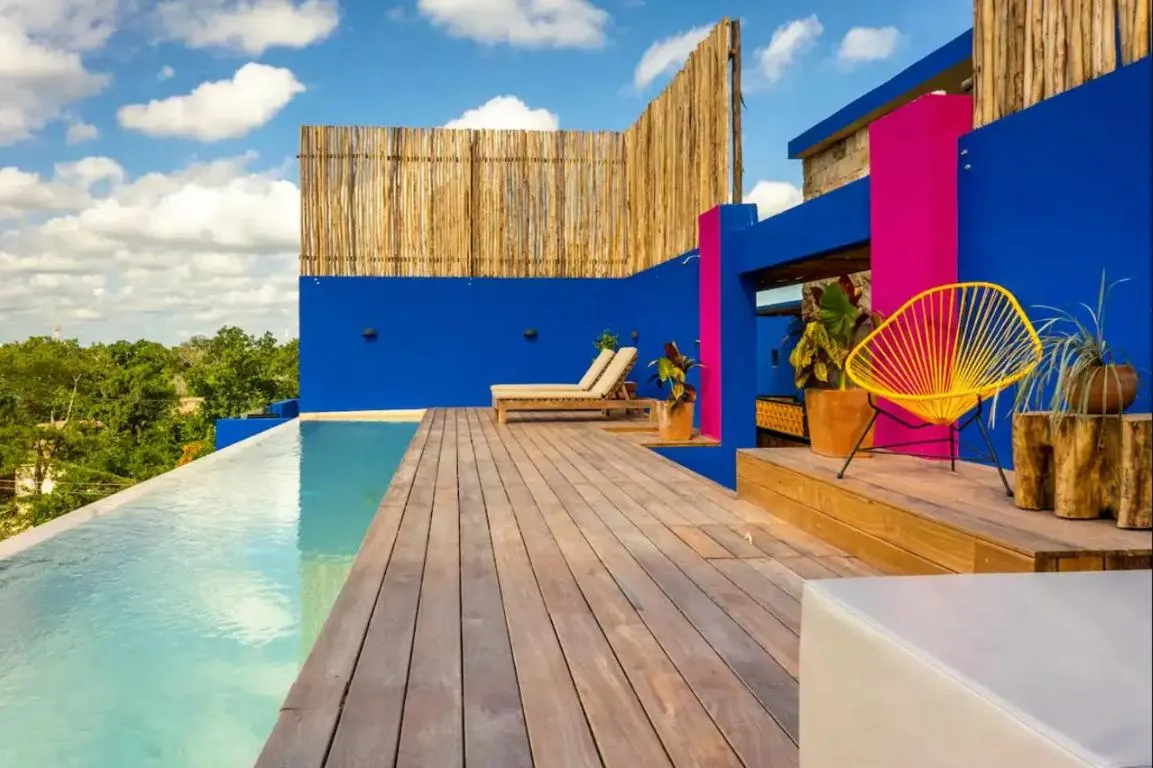 Image of Mexican folklore suite, private pool & chef included 1 or 2 Bedrooms