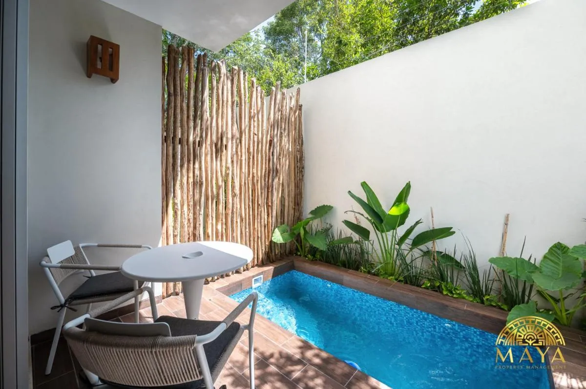 Image 3 of NHOA 112A Lux 2BR Condo Plunge Pool in Aldea Zama