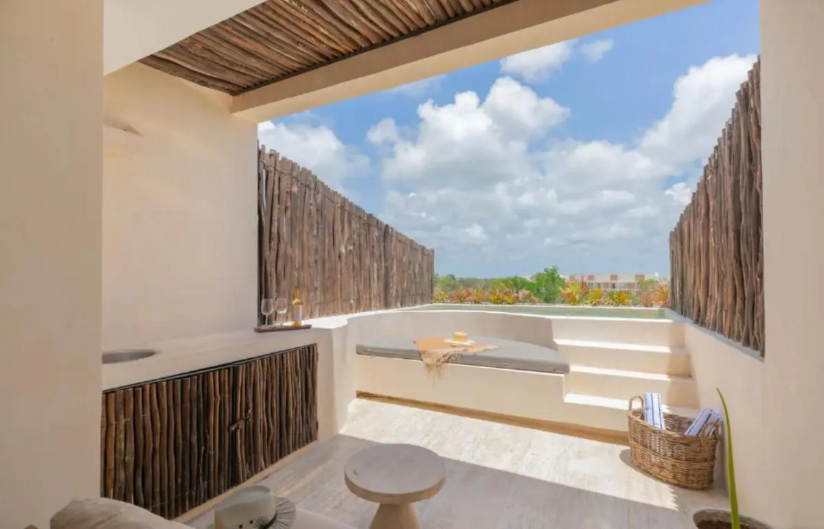 Image 2 of Private pool and rooftop in Aldea Zama, 24 7 security in a gated community 15